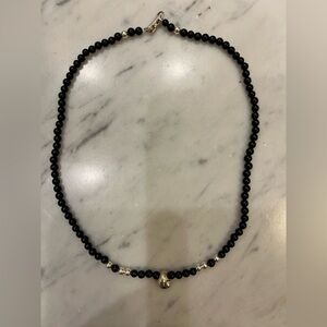 Mignon Faget Sterling and Black Onyx Necklace